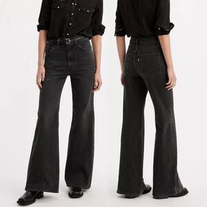 Black Jeans Ribcage Bell Levi’s (29Wx34L)